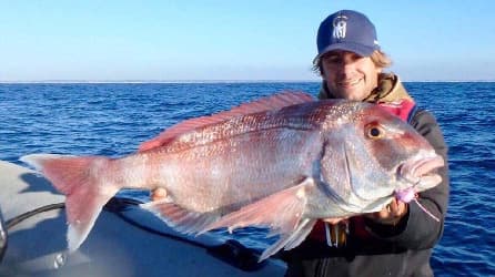 Pêche au pagre au large du Pays Basque — Jigging
