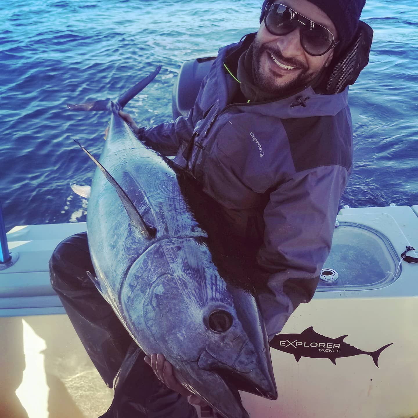 Pêche thon rouge au Pays Basque — matériel Daiwa Saltiga